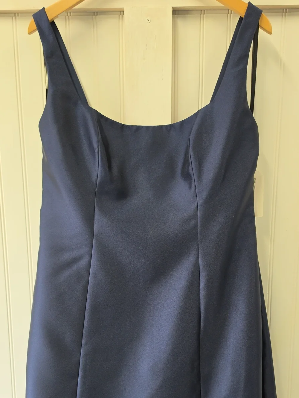 Alfred Sung NWT Midnight Navy Square Neck D826 Maxi Gown Dress Size 14 - Picture 4 of 10